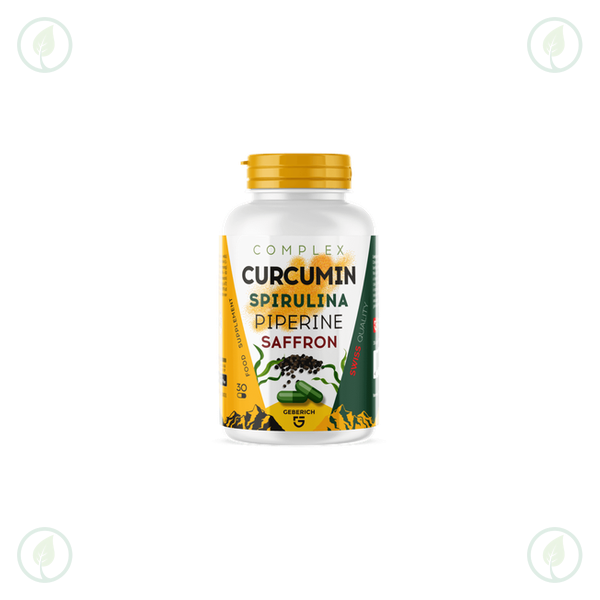 Complex Curcumin Spirulina Piperine Saffron Verpackung